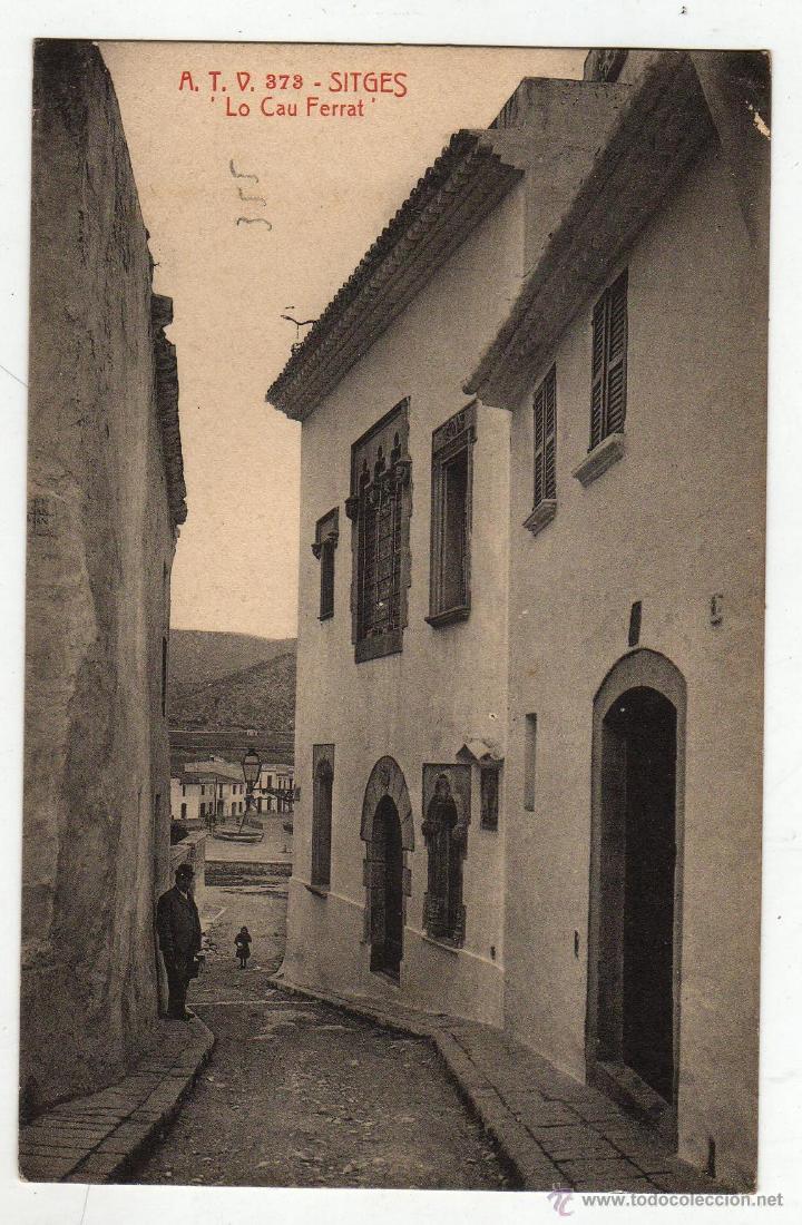Postales: SITGES LO CAU FERRAT EXCURSION 1910 - Foto 1