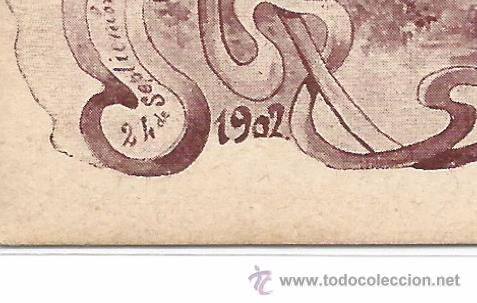 Postales: BARCELONA .- POSTAL PUBLICITARIA 1902 - Foto 2