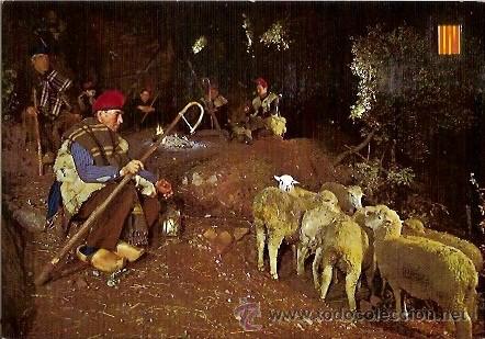 Cartoline: POSTAL A COLOR N&ordm; 5051 FE SENY I ART DEL POBLE CATALA 1&ordm; PESSEBRE VIVENT DE CATALUNYA CORBERA DE LLO