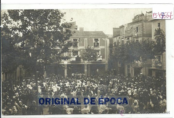 Postcards: (PS-47667)POSTAL FOTOGRAFICA DE VENDRELL(TARRAGONA)-PLASSA DE PI I MARGALL-SARDANAS