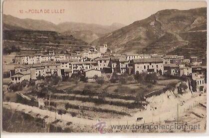 Postcards: ANTIGUA POSTAL 9 POBLA DE LILLET ESCRITA