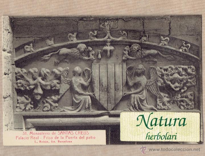 Postales: Postal Santes Creus. Palacio real. Friso de la puerta del patio. Monasterio Santas Creus. Roisin 31