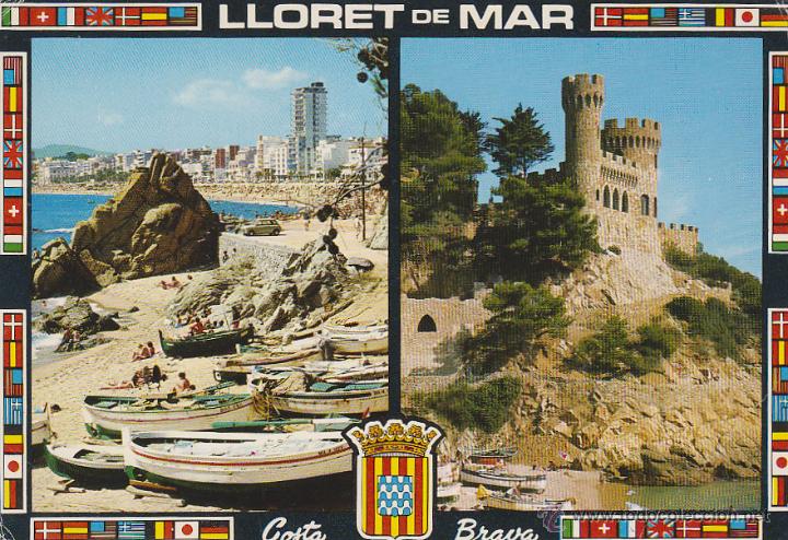 Postales: LLORET DE MAR, PLAYA Y CASTILLO - Foto 1