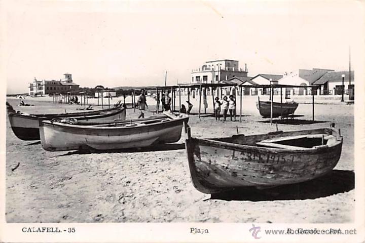 Postales: CALAFELL (TARRAGONA).- PLAYA - Foto 1