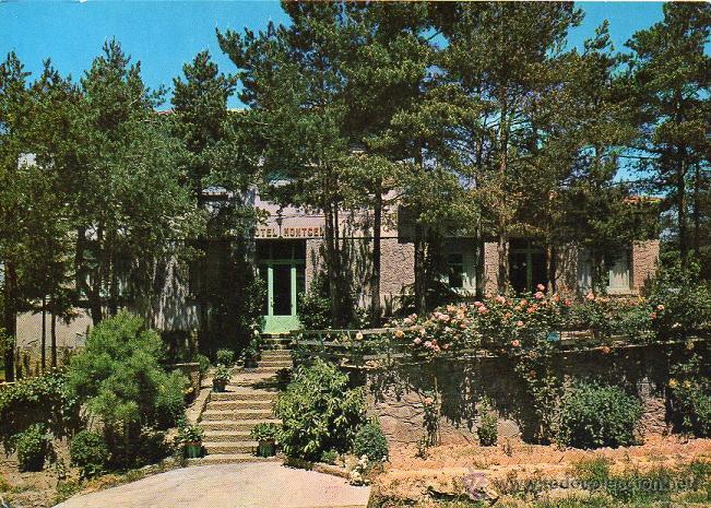 Postales: Sant Boi de Llu&ccedil;an&egrave;s - Hotel Montcel - Entrada y Terraza