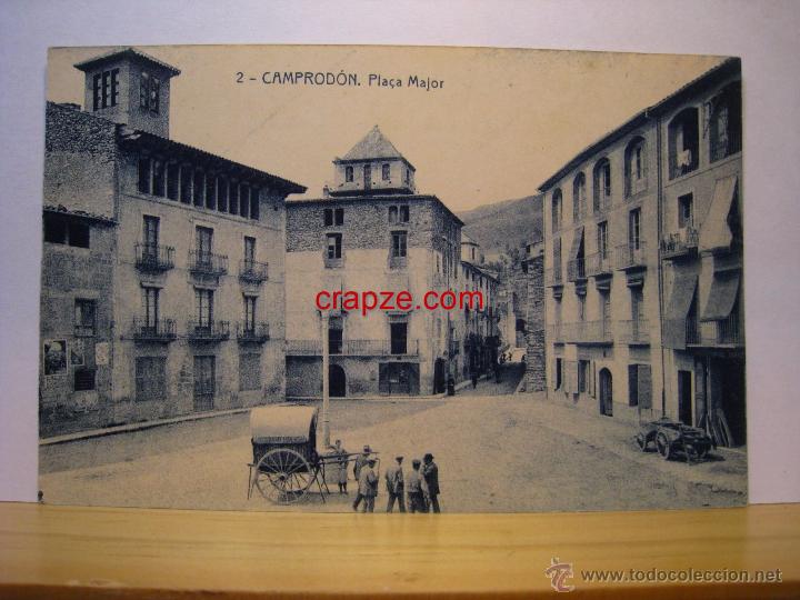 Postales: CAMPRODON: PLA&Ccedil;A MAJOR - POSTAL ORIGINAL 2 - Foto 1