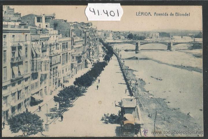 Postales: LLEIDA - AVENIDA DE BLONDEL - (41401) - Foto 1
