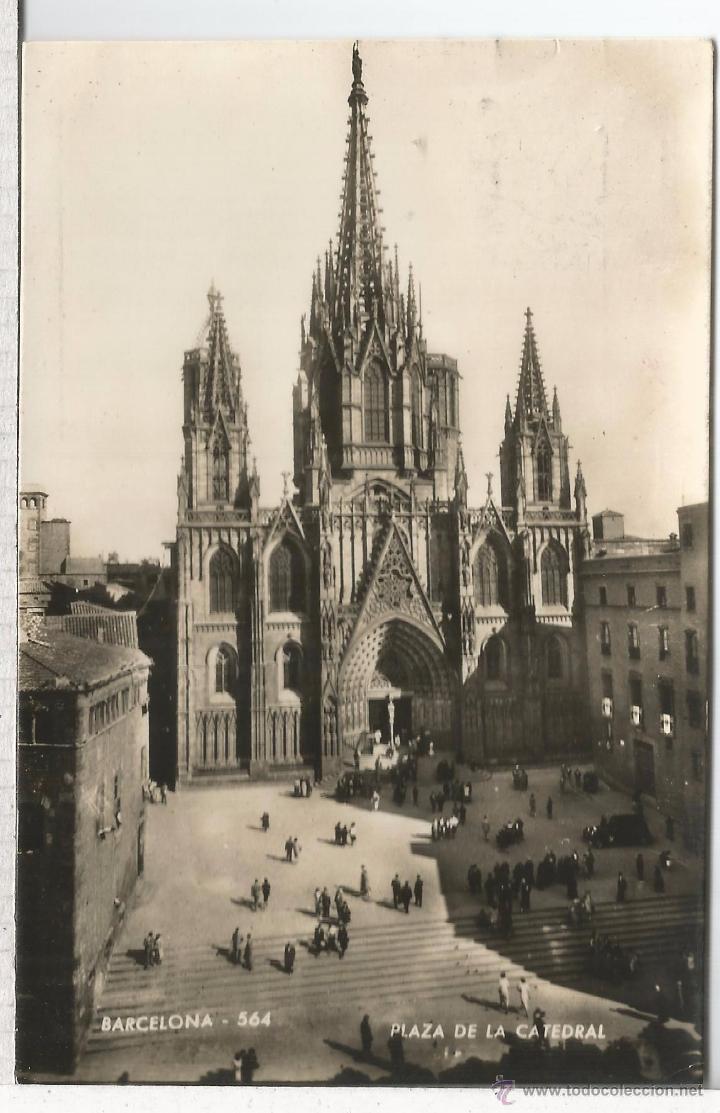 Postales: BARCELONA ESCRITA CATEDRAL - Foto 1