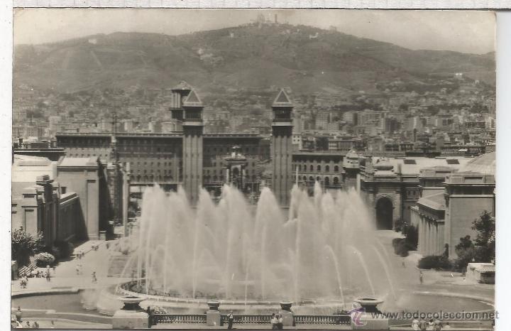 Postales: BARCELONA MONTJUICH ESCRITA - Foto 1