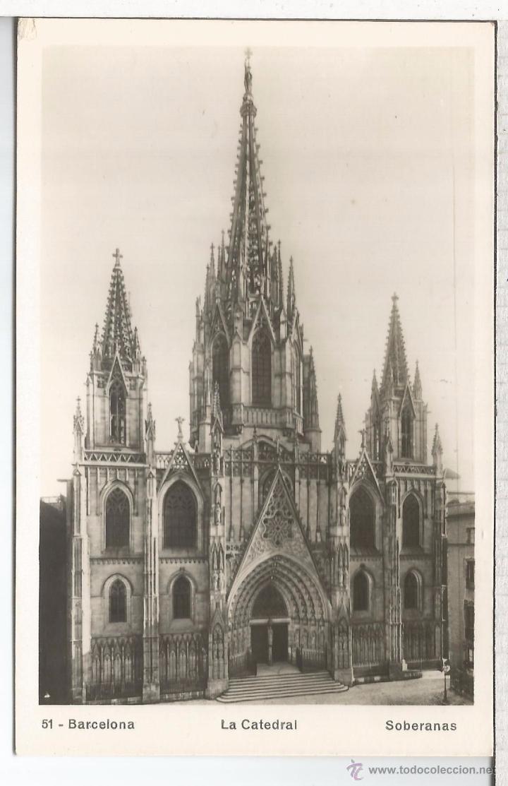 Postales: BARCELONA SIN ESCRIBIR CATEDRAL - Foto 1