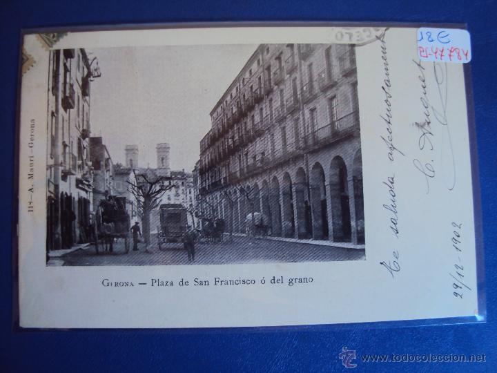 Postkarten: (PS-47784)POSTAL DE GERONA-PLAZA SAN FRANCISCO O DEL GRANO.A.MAURI