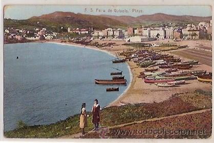 Postkarten: ANTIGUA POSTAL 5 S FELIU DE GUIXOLS PLAYA L ROISIN ESCRITA