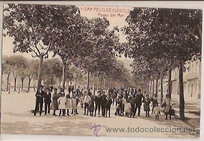 Postkarten: ANTIGUA POSTAL 7 SAN FELIU DE GUIXOLS PASEO DEL MAR 3423 FOTOTIPIA THOMAS