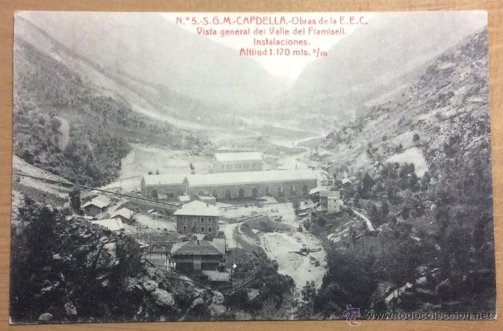 Cartoline: 5. S.G.M. CAPDELLA. OBRAS DE LA E.E.C. VISTA GENERAL DEL VALLE. INSTALACIONES. (ED. THOMAS. ODROG)