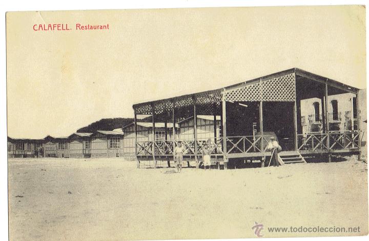 Postales: PS6346 CALAFELL RESTAURANT. THOMAS. ESCRITA AL DORSO. 1925 - Foto 1