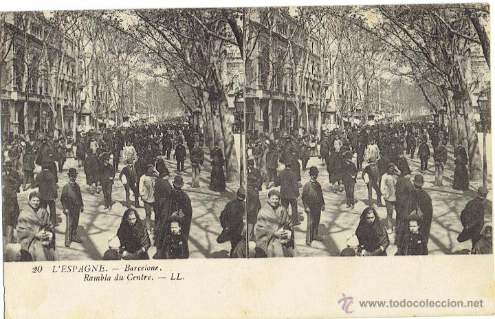 Cartes Postales: PS5891 BARCELONA 'RAMBLA DEL CENTRO'. ESTEROSC&Oacute;PICA. LL. SIN CIRCULAR. PRINC. S. XX
