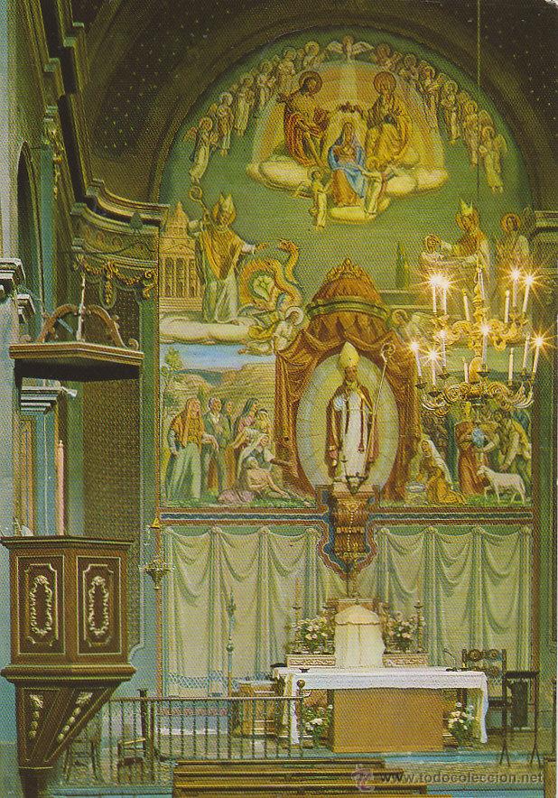 Postales: VIDRA, ALTAR MAYOR DE LA IGLESIA - Foto 1