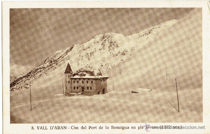 Postales: PS5457 VALL D'ARAN 'CIM DEL PORT DE LA BONAIGUA EN PL&Eacute; HIVERN'. S. GORD&Oacute;. SIN CIRCULAR