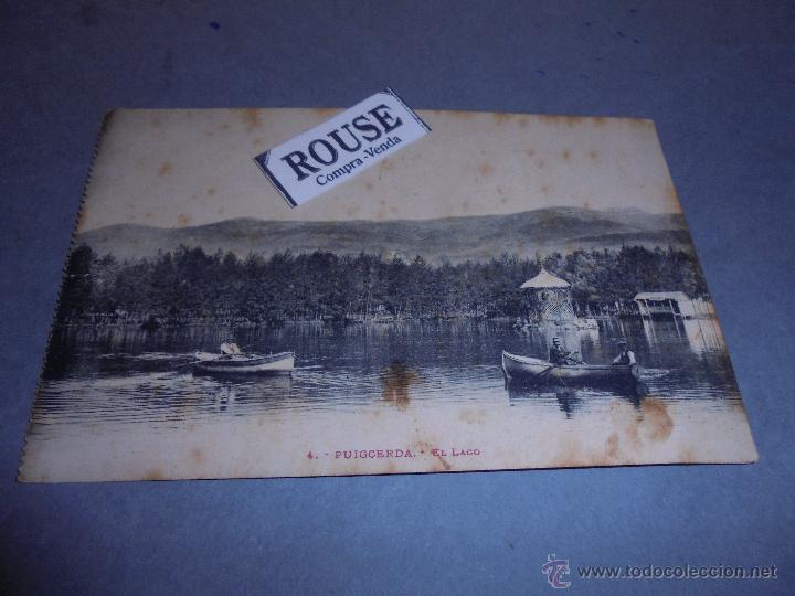 Postcards: 4 - PUIGCERDA - EL LAGO . L.F. TOLOUSE - 14X9 CM.-