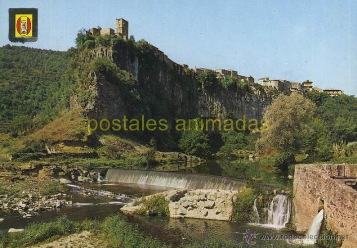 Postkarten: m03535 Castellfollit De La Roca - Rio Fluvia Vista Parcial 1966 - Escudo De Oro N&ordm;2485