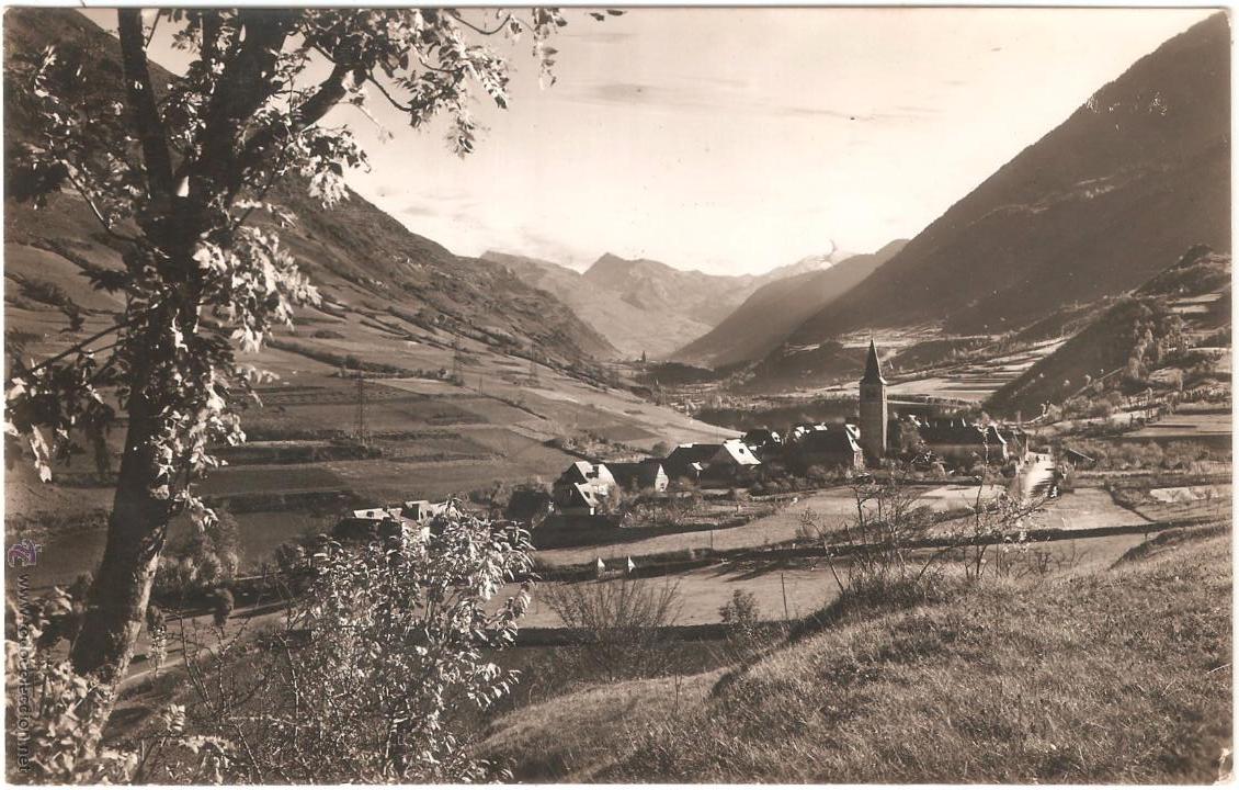 Postales: VALLE DE ARAN BETR&Eacute;N Y PANOR&Aacute;MICA DEL ALTO AR&Aacute;N 1955