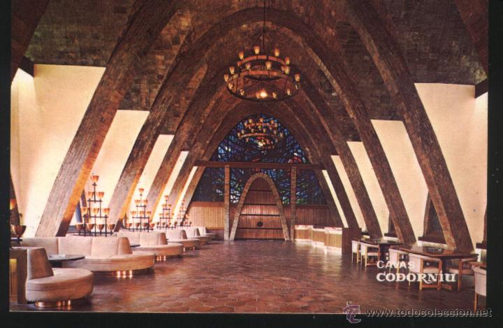 Postales: A-2701- Cavas Codorniu. SANT SADURNI D&acute;ANOIA. SALA DE RECEPCI&Oacute;N PUIG Y CADAFALCH. MONUMENTO NACIONAL