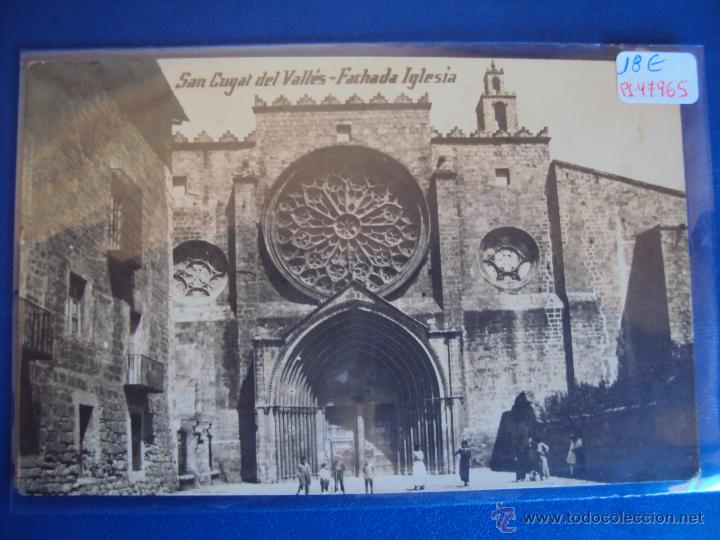 Postcards: (PS-47965)POSTAL FOTOGRAFICA DE SAN CUGAT DE VALLES-FACHADA IGLESIA