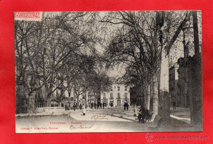 Postales: figueras. rambla. alegri - Foto 1