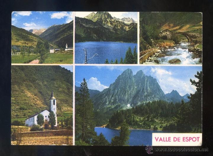 Postales: *Valle de Espot* Ed. Arribas n&ordm; 2151. Texto en rojo. Nueva.