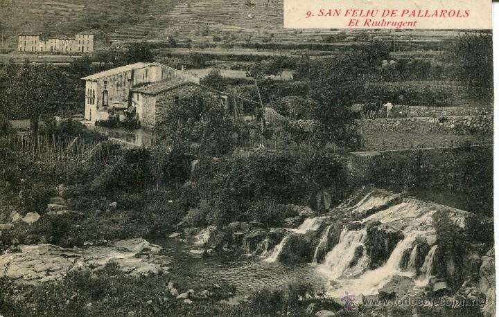Postcards: SAN FELIU DE PALLAROLS-9-EL RIUBRUGENT-MASIA-ROISIN-RARA