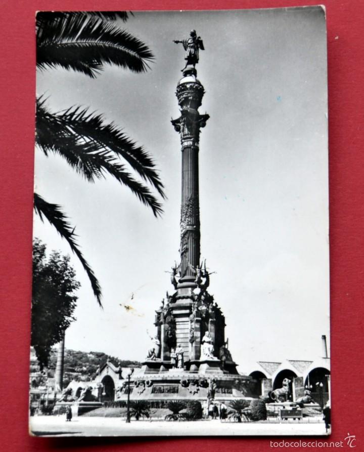 Postales: POSTAL DE BARCELONA: MONUMENTO A COL&Oacute;N - Foto 1