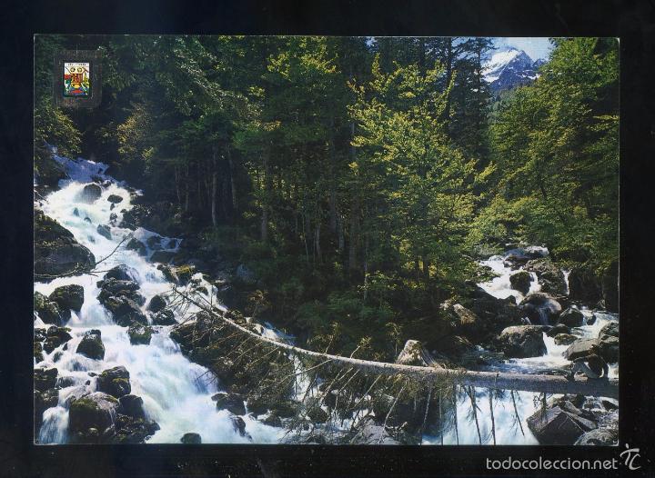 Postales: Era Artiga de Lin. *Artiga de Lin. Cascades Ulls del Joeu* Ed. Fisa n&ordm; 5272. Nueva.