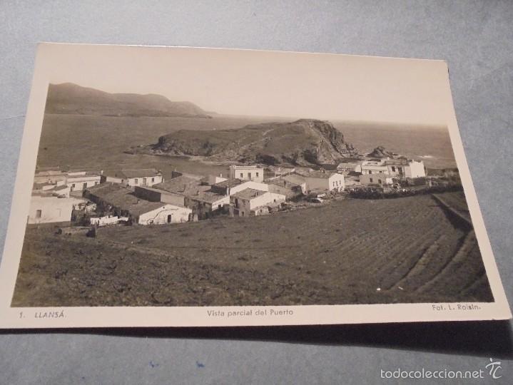 Postkarten: 1 .- LLANS&Aacute; VISTA PARCIAL DEL PUERTO FOTOGRAFICA FPT. L. ROISIN - 14X9 CM.