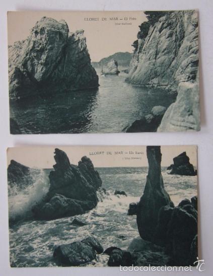 Postales: LOTE DE NUEVE POSTALES DE LLORET DE MAR - Foto 3