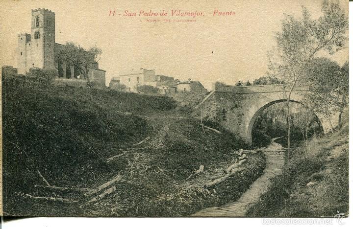 Cartoline: SAN PEDRO DE VILAMAJOR- PUENTE- ROISIN MUY RARA
