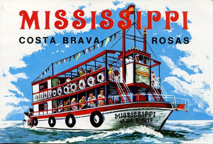 Postales: PUBLICIDAD ORIGINAL 1979-ROSAS--ESCURSIONES MISSISSIPPI .--MUY RARA