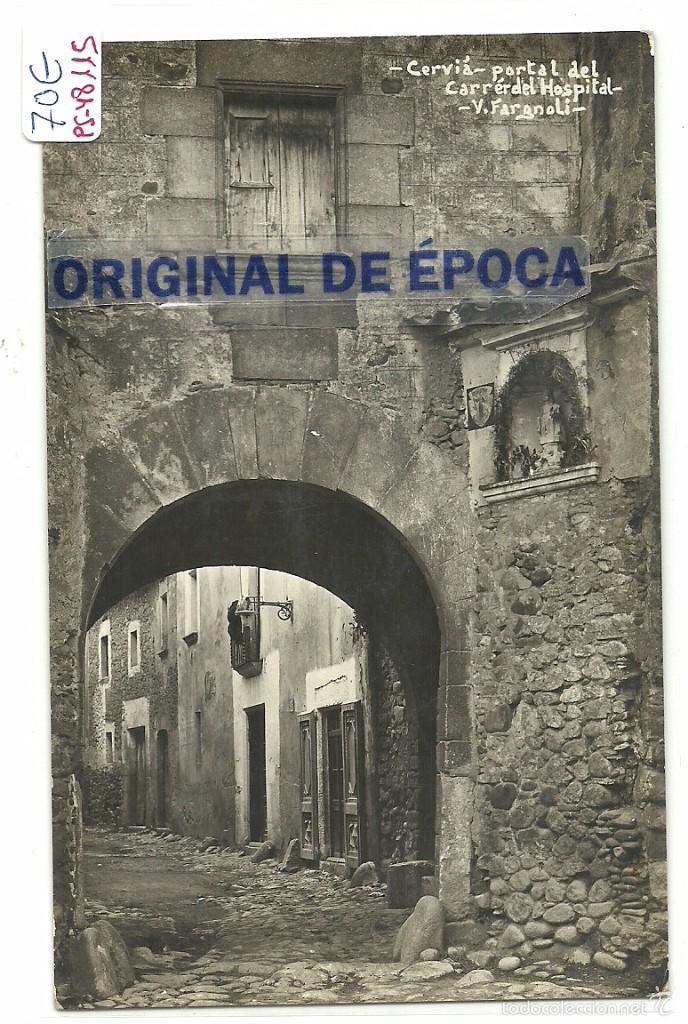 Postkarten: (PS-48115)POSTAL FOTOGRAFICA DE CERVIA-PORTAL DEL CARRER DEL HOSPITAL.V.FARGNOLI