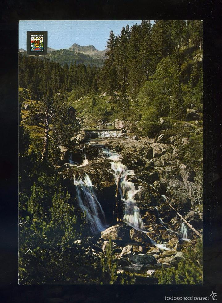Postales: Salard&uacute; *Colom&eacute;s. Cascada d&acute;Aig&uuml;es Tortes* Ed. Fisa n&ordm; 2294. Dep. Legal B. 186-IX. Nueva.