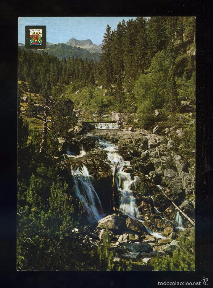 Postales: Salard&uacute; *Colom&eacute;s. Cascada d&acute;Aig&uuml;es Tortes* Ed. Fisa n&ordm; 2294. Dep. Legal B. 186-IX. Nueva.
