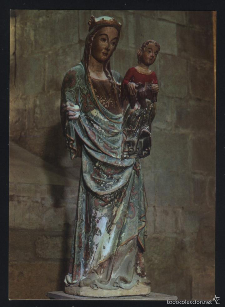 Postales: A-2809- LERIDA. MONASTERIO DE SANTA MAR&Iacute;A DE VALLBONA. VIRGEN DEL CORO.