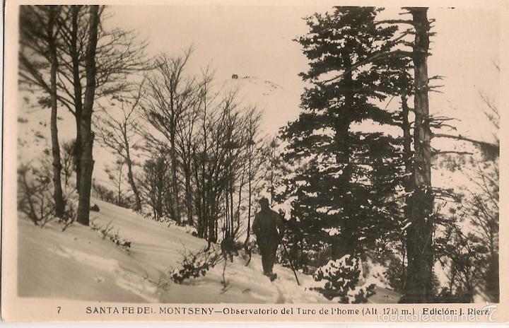 Postais: Santa Fe del Montseny. 9x14 cm. Ed. J. Riera. Darrera escritjuliol 10 de 1950