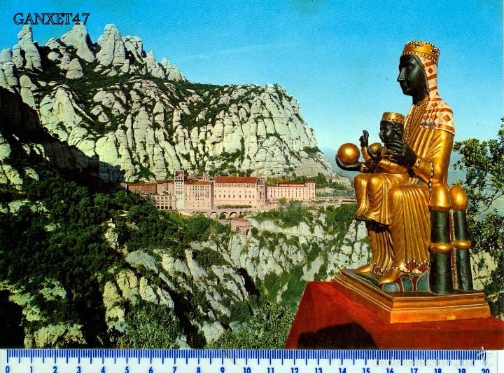 Postais: MONTSERRAT, MONASTERIO, LA MORENETA GRAN TAMA&Ntilde;O 15x21 FOTOG. A. ZERKOWITZ N&ordm; 416 1966
