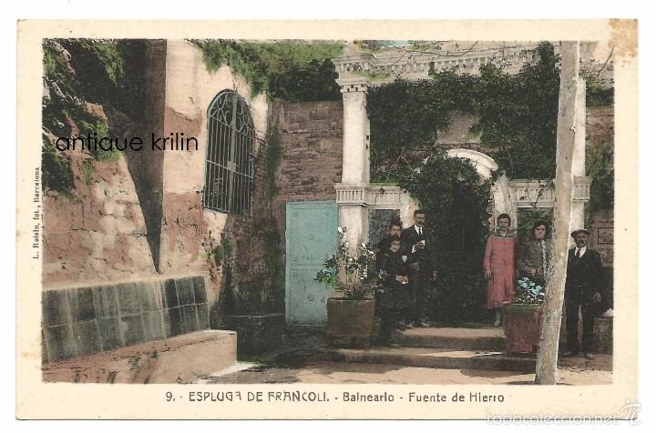 Postales: ESPLUGA DE FRANCOLI N&ordm; 14 FUENTE HIERRO ,PLAZA / L. ROISIN EDI. JOS&Eacute; LLAURADO / SIN FRANQUEAR