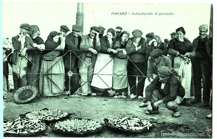Cartoline: a01698 Mataro - Subastando El Pescado - ed abadal
