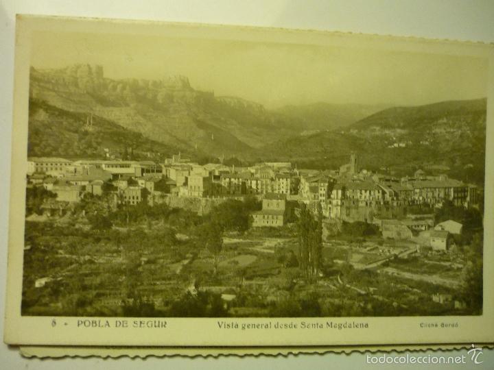 Postales: POSTAL POBLA DE SEGUR-VISTA GENERAL DESDE STA.MAGDALENA- CIRCULADA CM