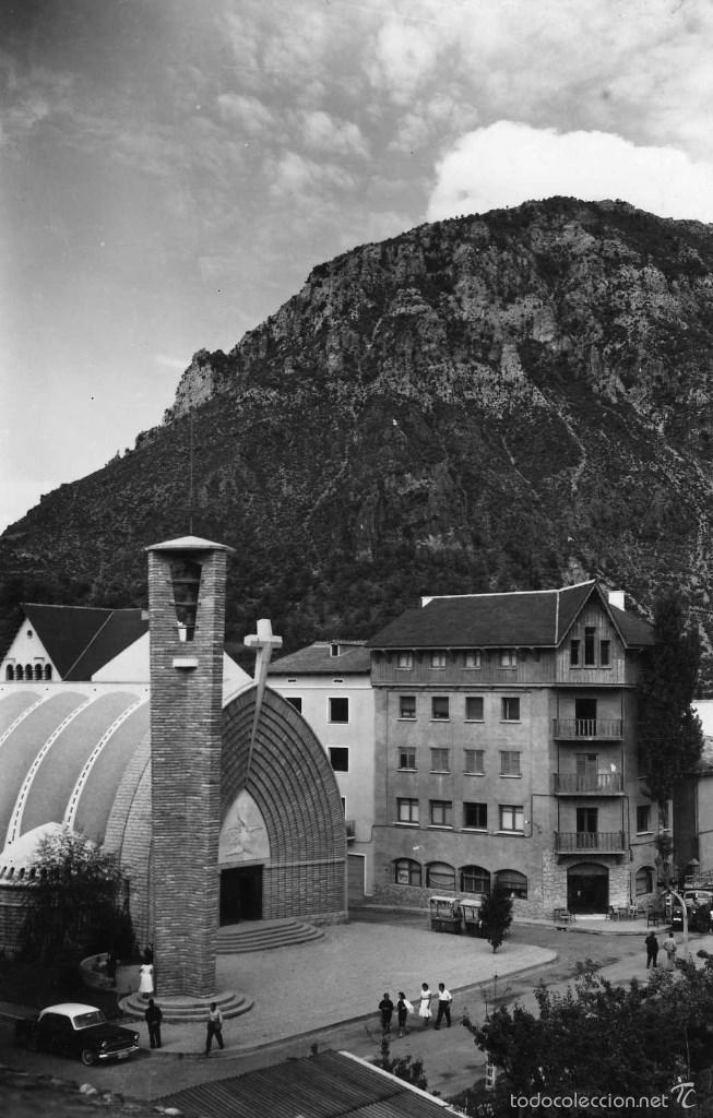 Postales: PONT DE SUERT (LLEIDA). IGLESIA NUEVA. EDICIONES SICILIA N&ordm; 20. FOTOGRAFICA
