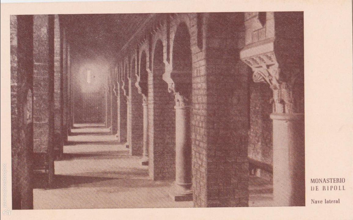 Postales: P- 5389. MONASTERIO DE RIPOLL, NAVE LATERAL. - Foto 1