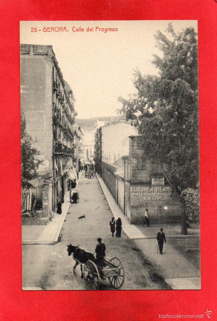 Postales: gerona. 25 calle del progreso. virallonga - Foto 1