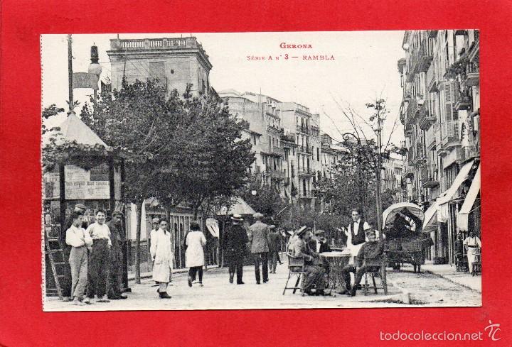 Postales: gerona. serie a, n&ordm;3 rambla - Foto 1