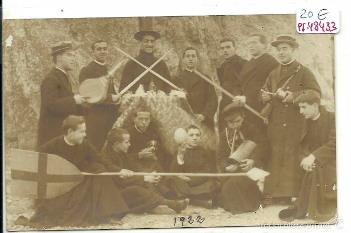 Postkarten: (PS-48433)POSTAL FOTOGRAFICA DE LA ESPLUGA DE FRANCOLI-SEMINARISTAS.A&Ntilde;O 1922